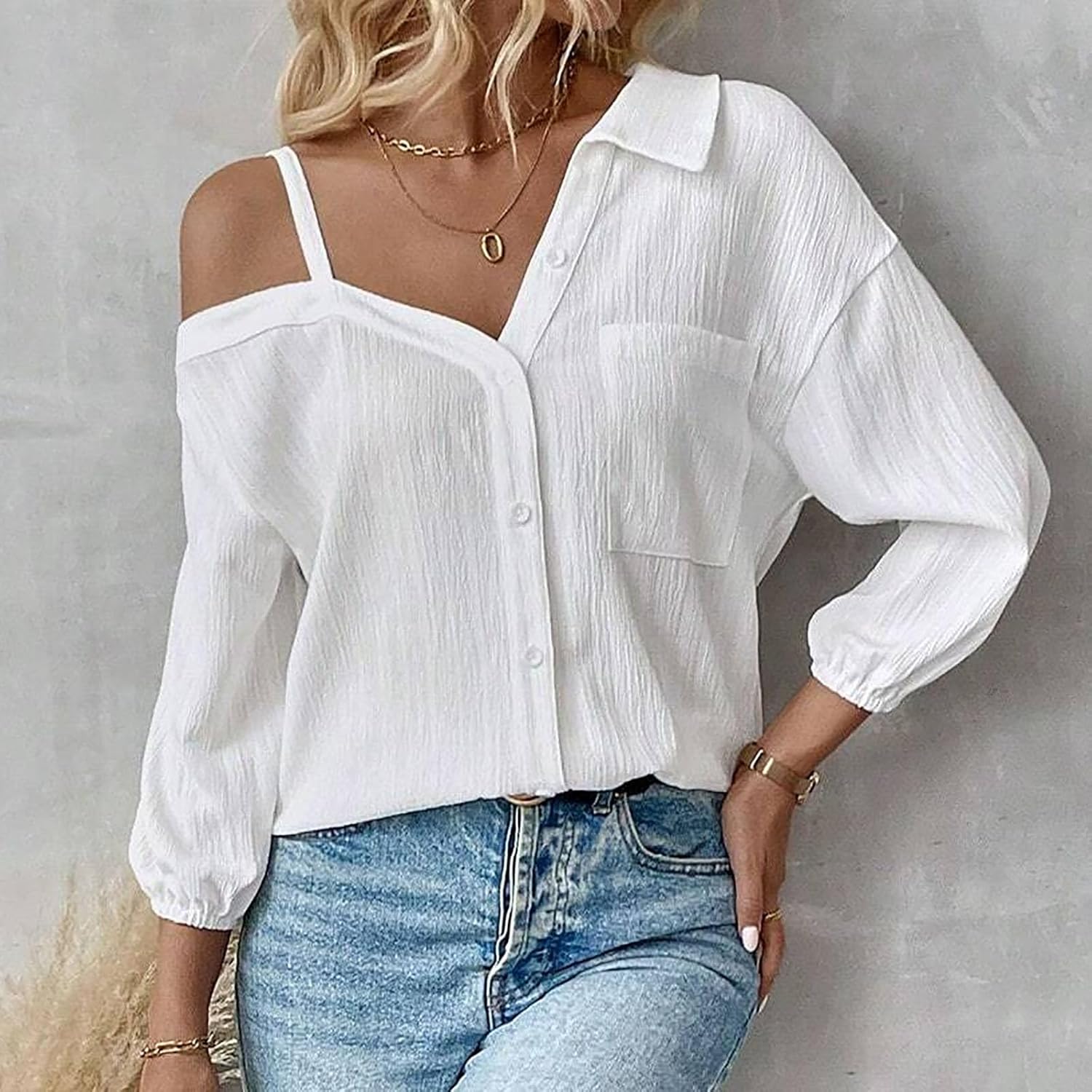 Top monospalla alla moda - Look originale e alla moda per le donna