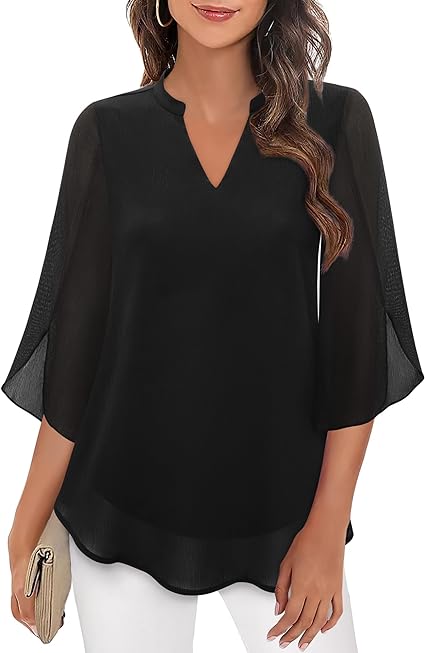 Blusa fluida con maniche a pipistrello – Eleganza e leggerezza