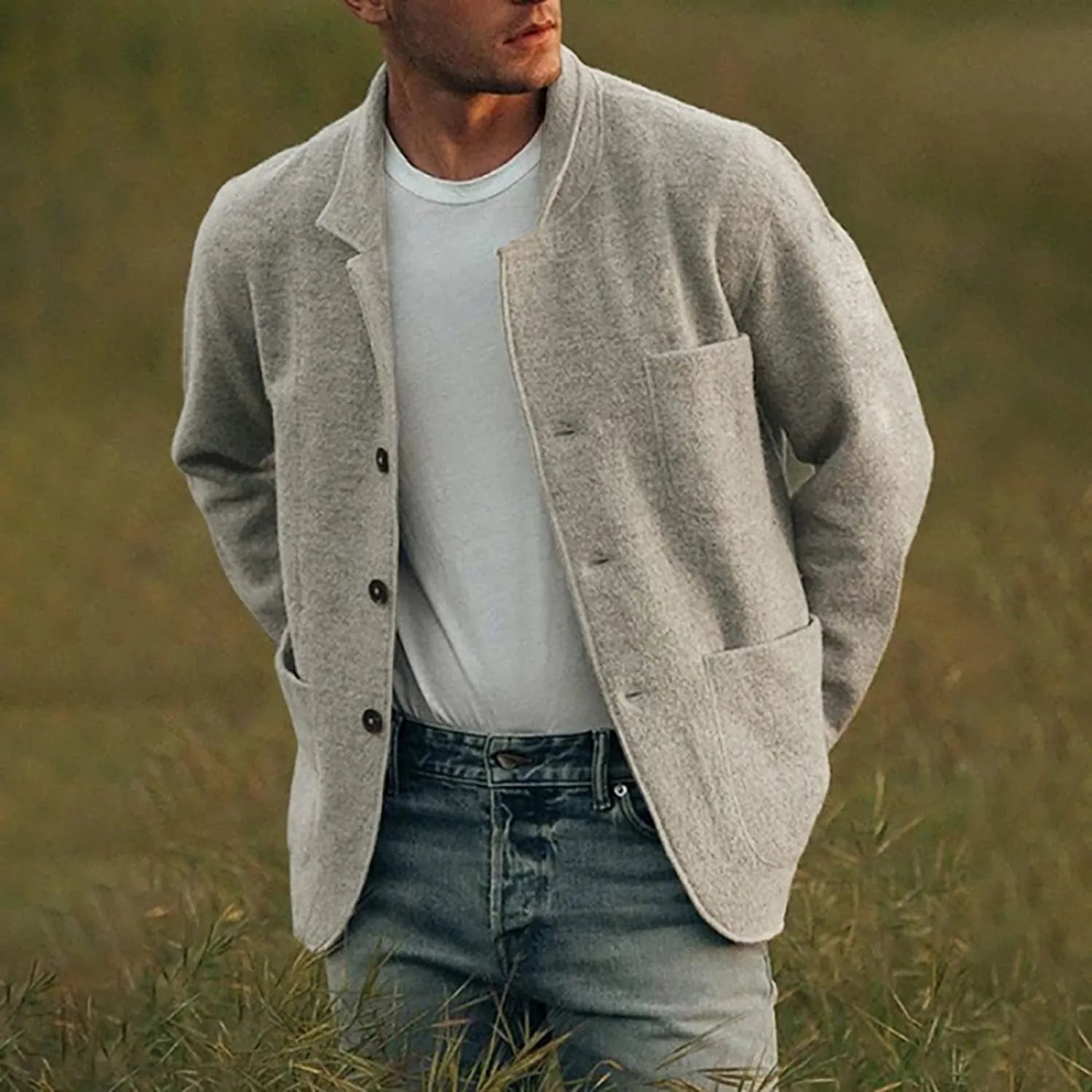 Blazer elegante da uomo con tasche