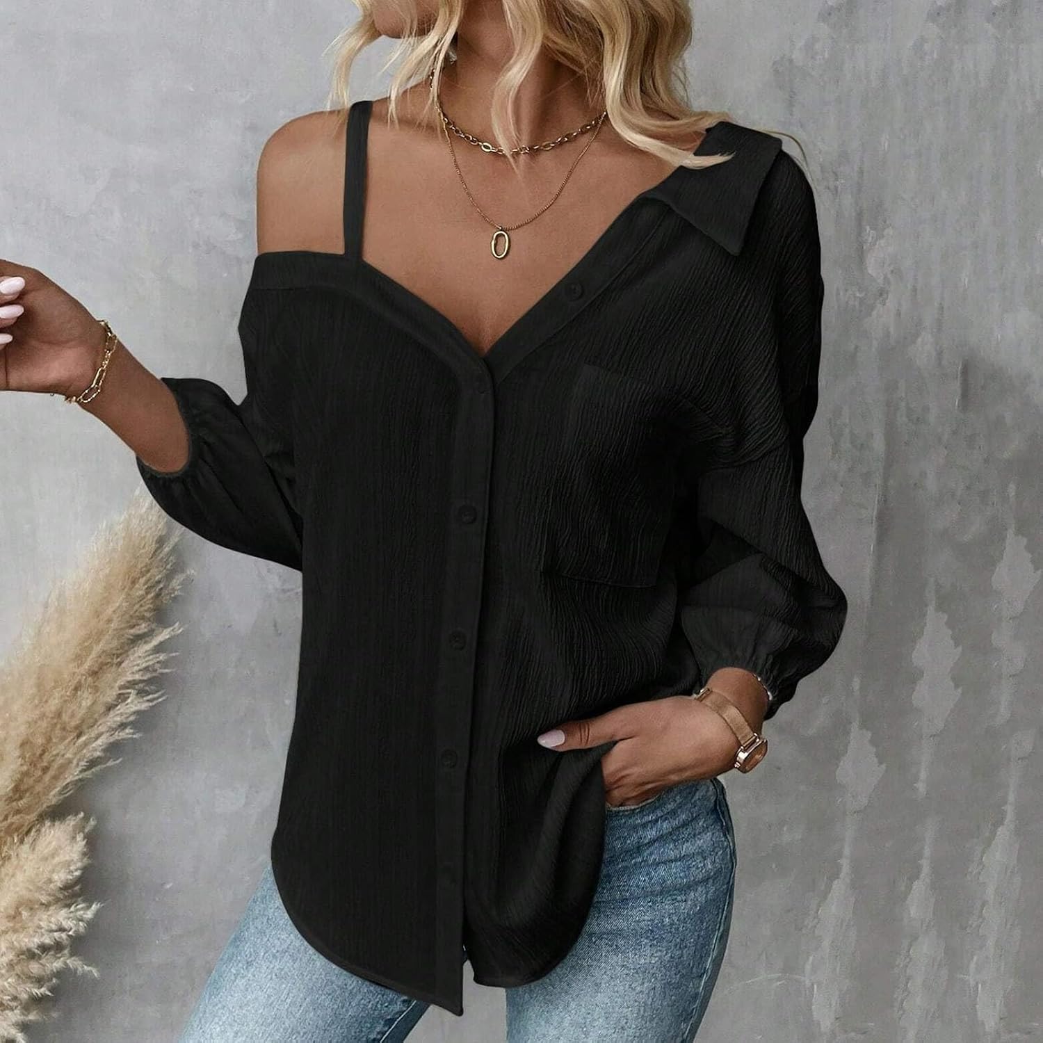 Top monospalla alla moda - Look originale e alla moda per le donna