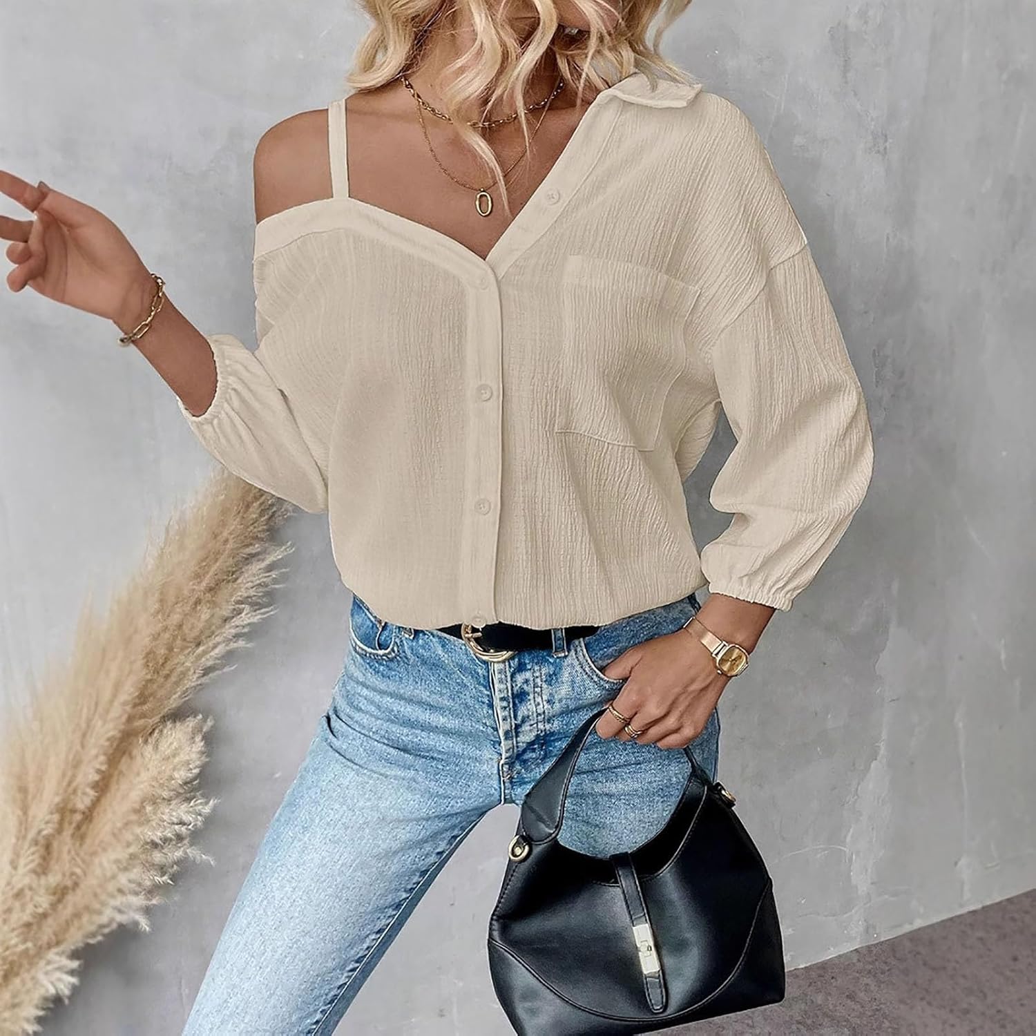 Top monospalla alla moda - Look originale e alla moda per le donna