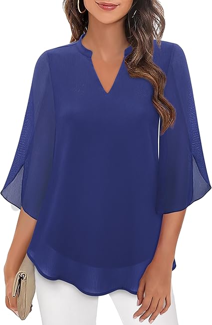 Blusa fluida con maniche a pipistrello – Eleganza e leggerezza