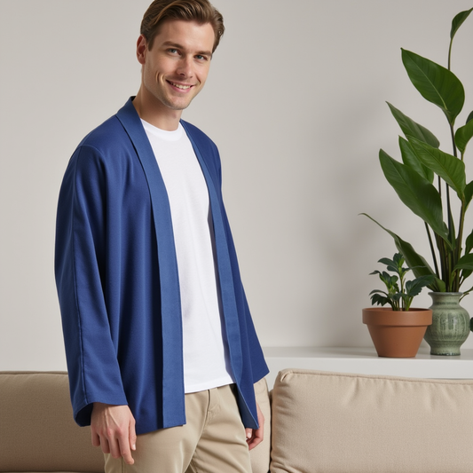 Mænds Premium Letvægts Afslappet Pasform Kimono