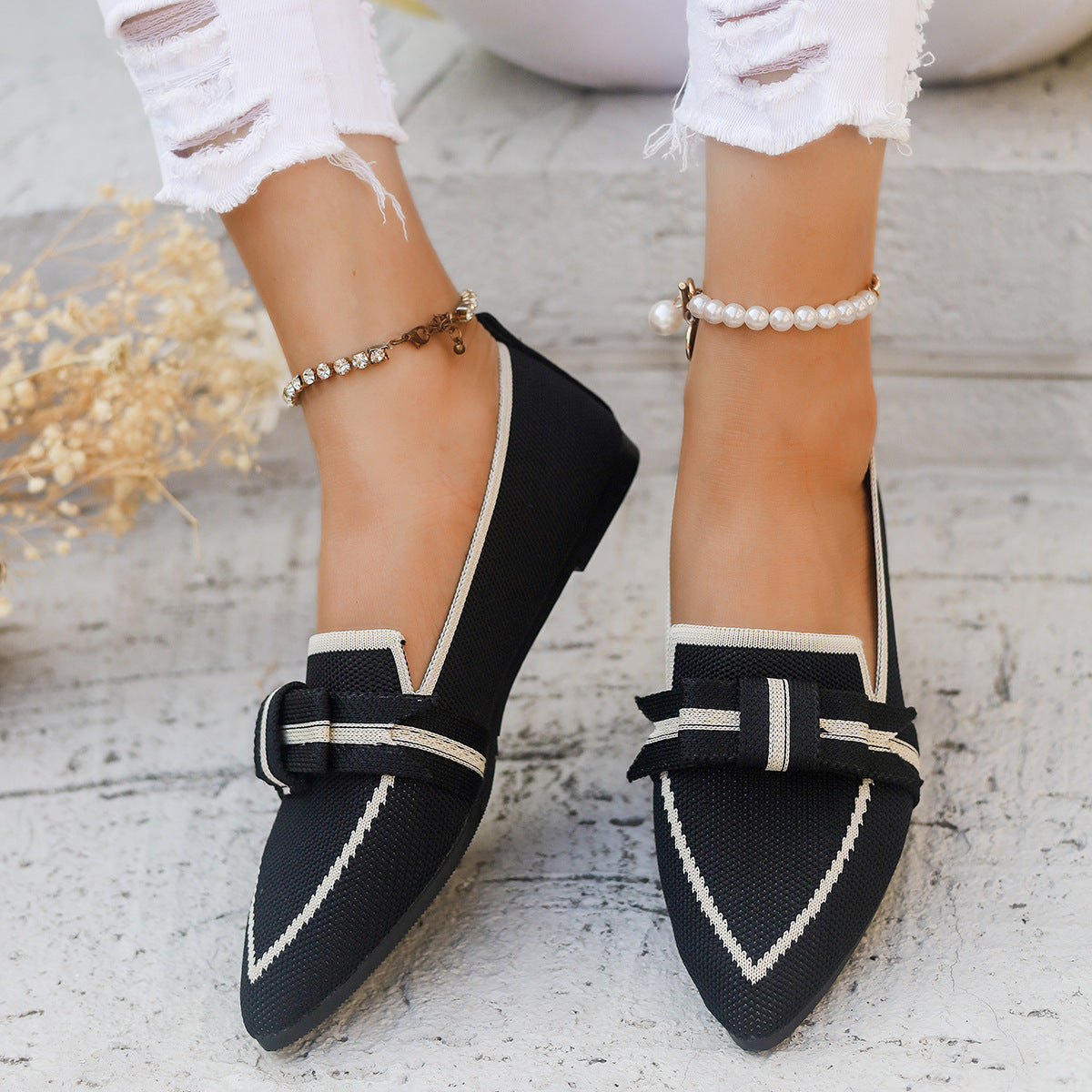 Ballerine con fiocco e tacco basso | Perfette per ogni stagione