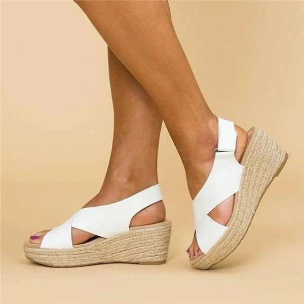 Comode espadrillas con zeppa di supporto per donna