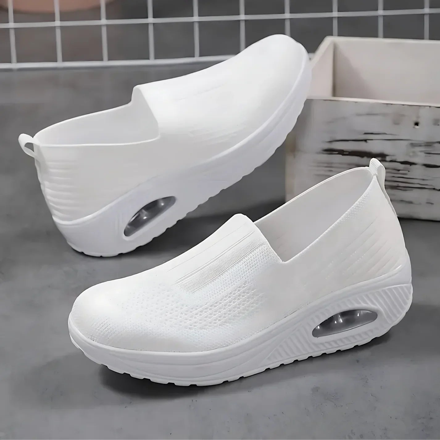 Donna comode e slip-on mesh traspirante ortopedico qualità per alleviare il dolore Sneakers - leggere e di supporto per le camminate quotidiane.