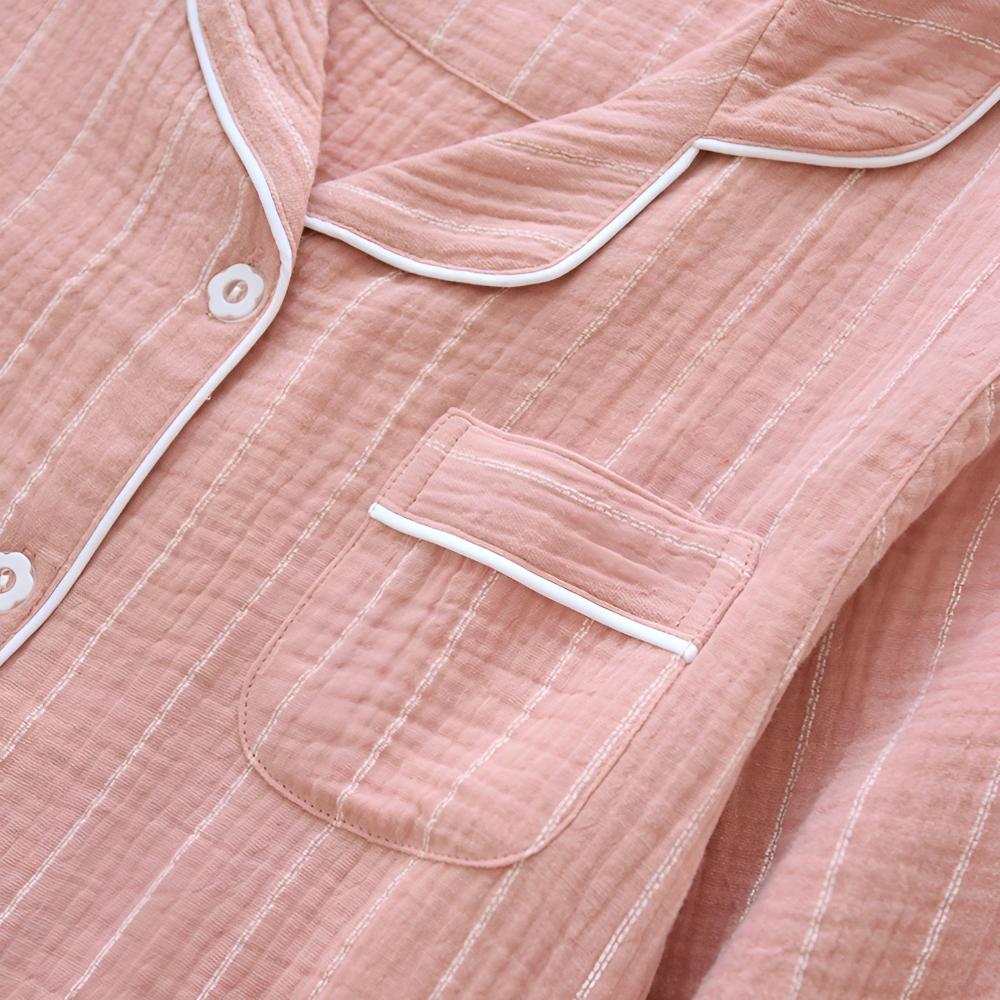Pigiama camicia da donna – stile classico con maniche lunghe