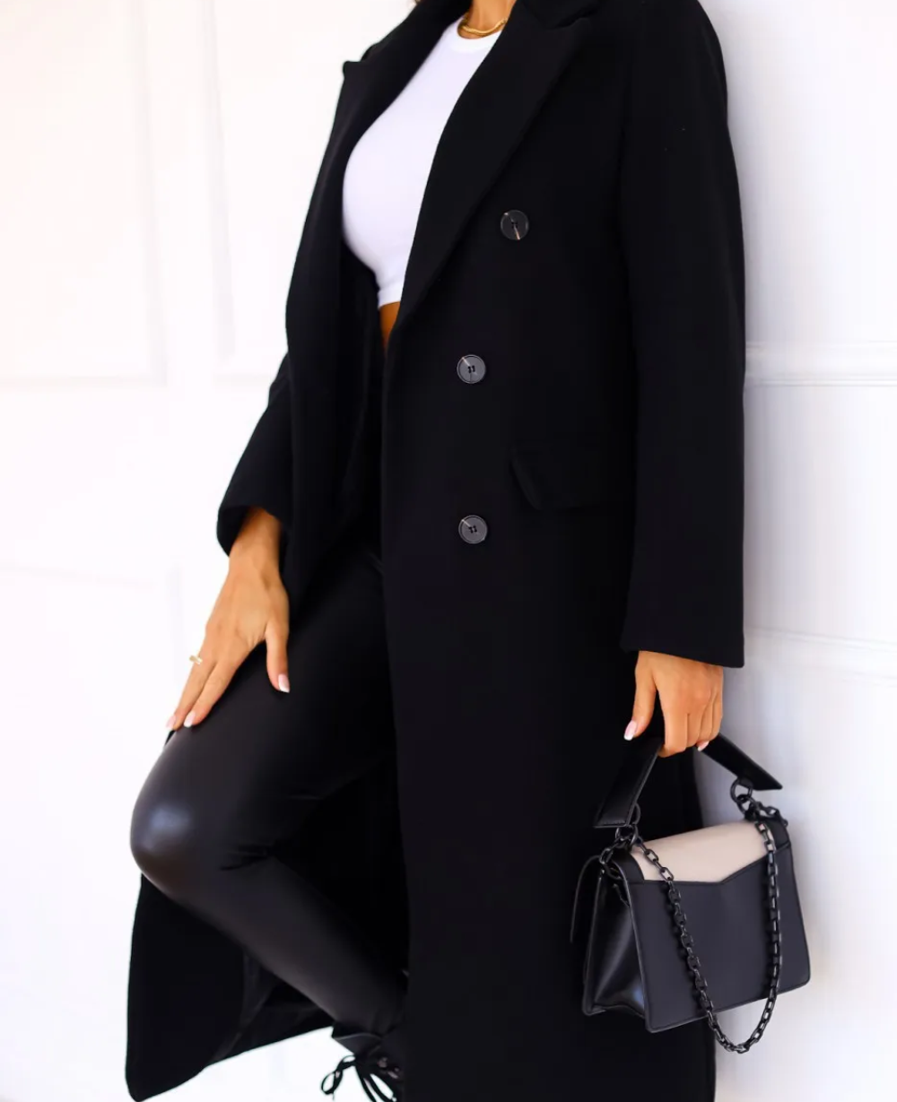 Trench lungo aderente da donna - Elegante e confortevole autunno inverno