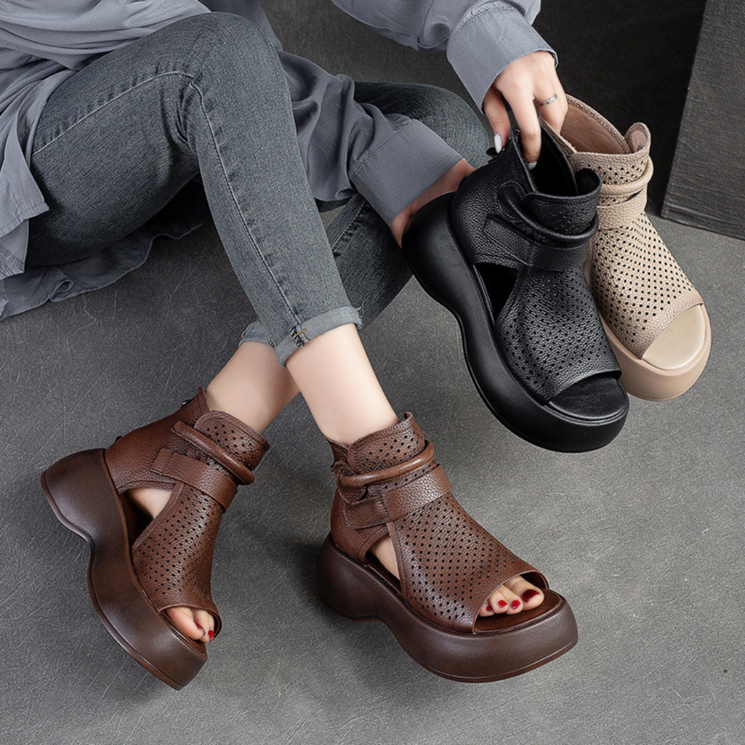 Sandali da donna alla moda eleganti comodi casual e alla moda con suola morbida e plateau – Estive, Leggere