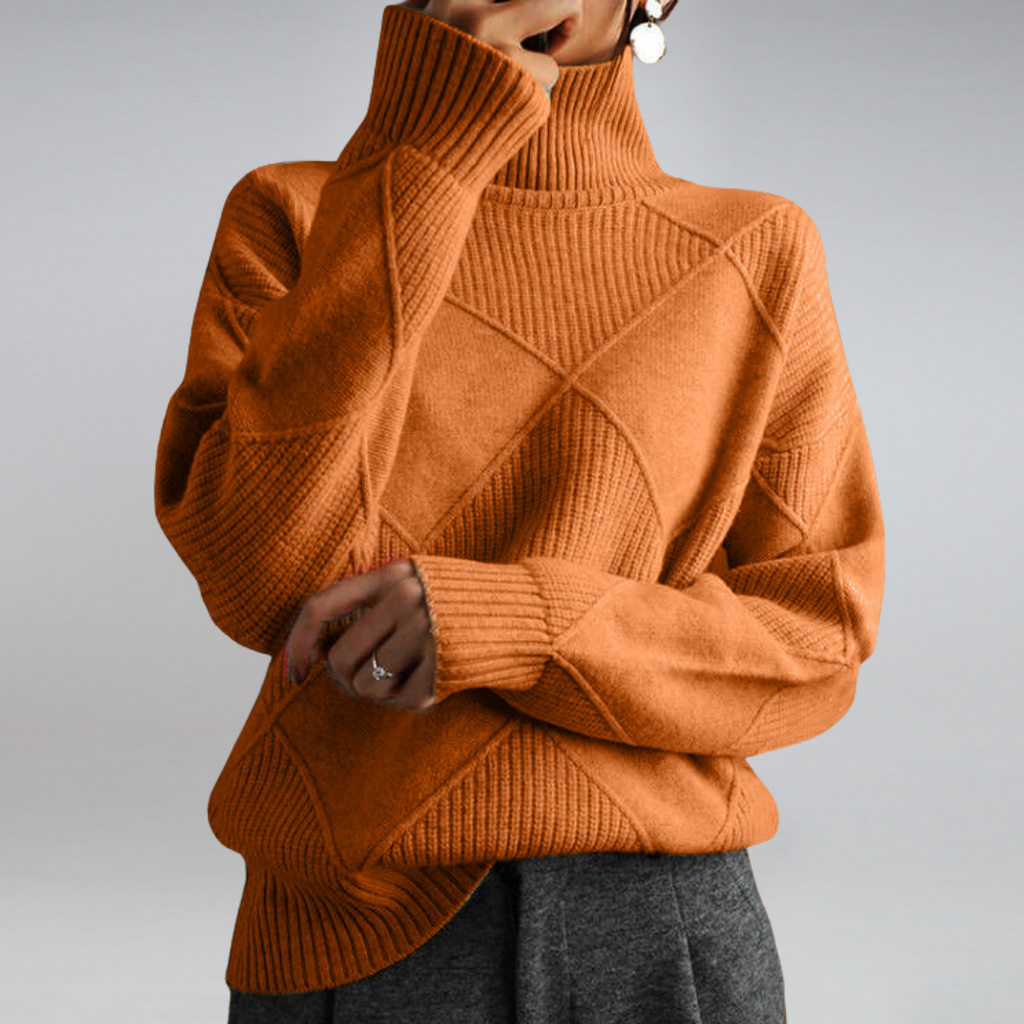 Maglione dolcevita caldo da donna