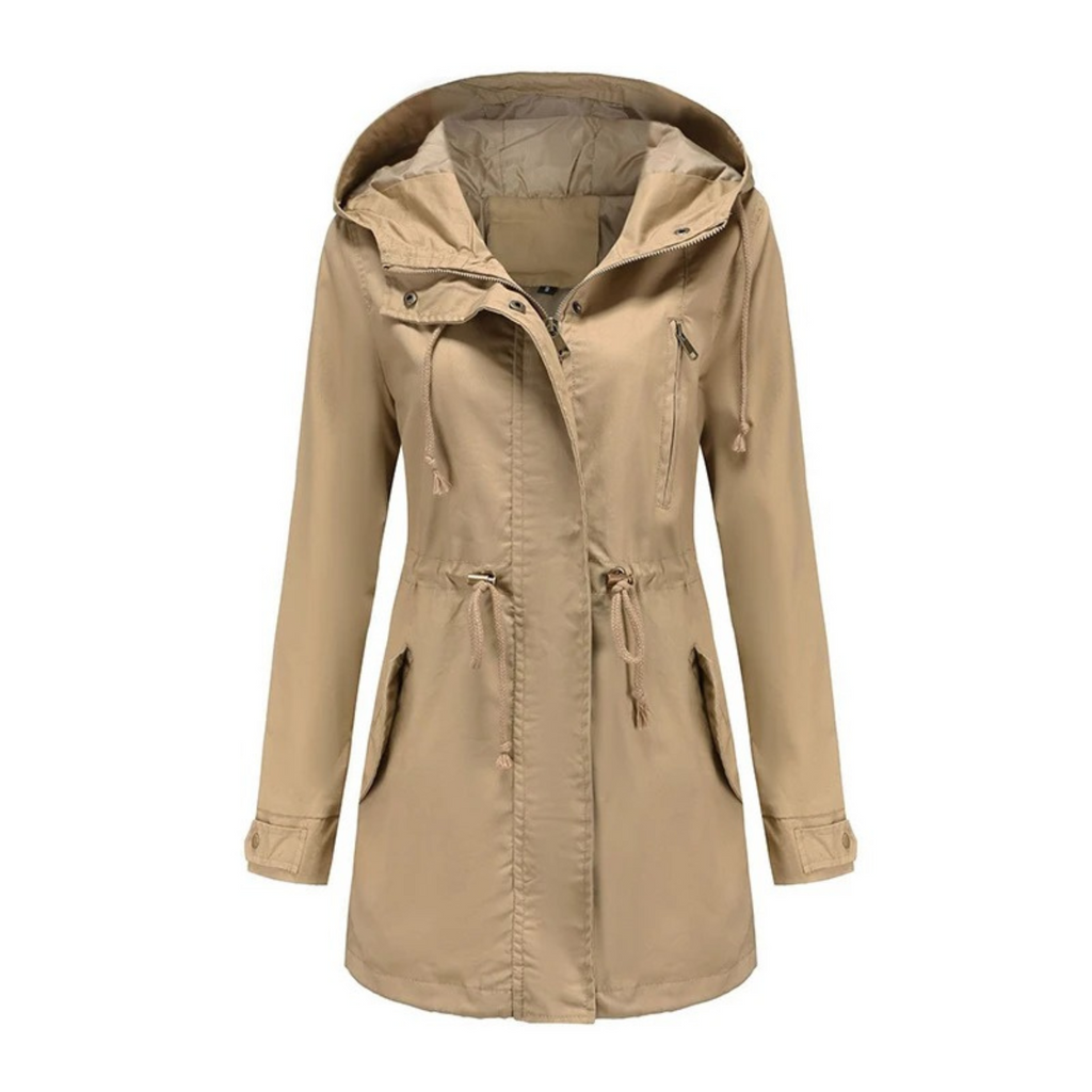 Giacca a vento leggera casual da donna - Comodo cappotto con cappuccio