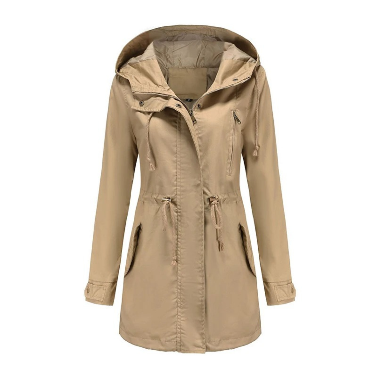 Giacca a vento leggera casual da donna - Comodo cappotto con cappuccio