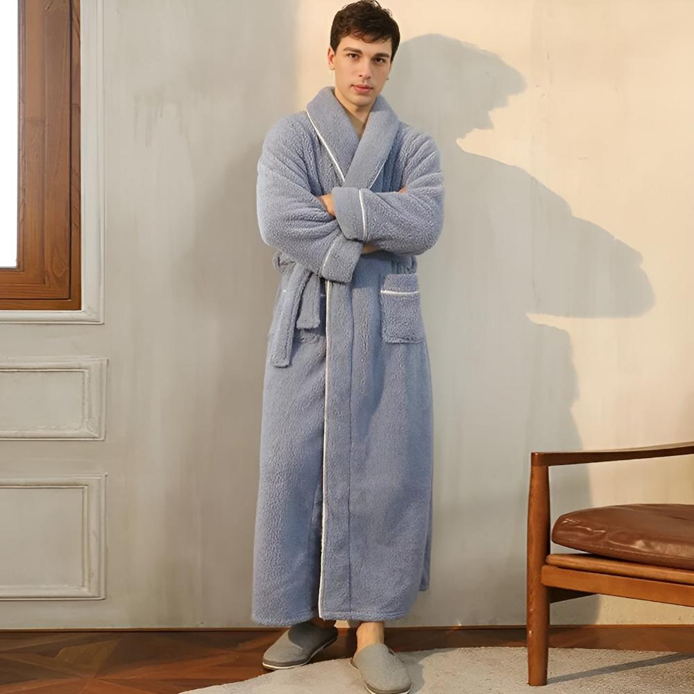 Accappatoio lungo unisex in pile