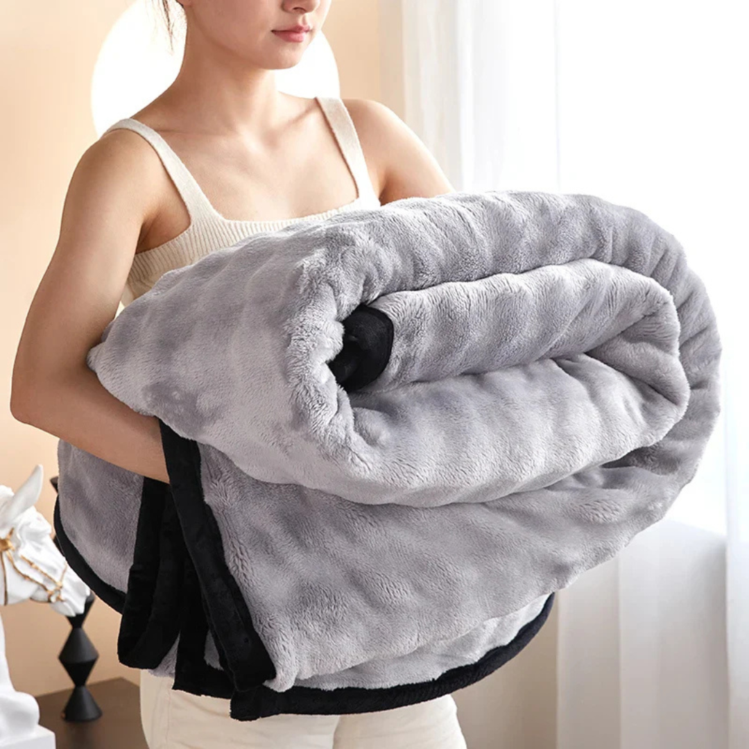 Coperta in pile reversibile per calore e comfort