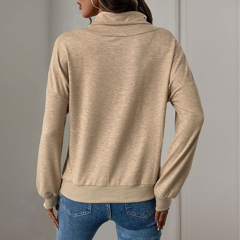 Maglione con bottoni e pieghe | Perfetto per l'autunno