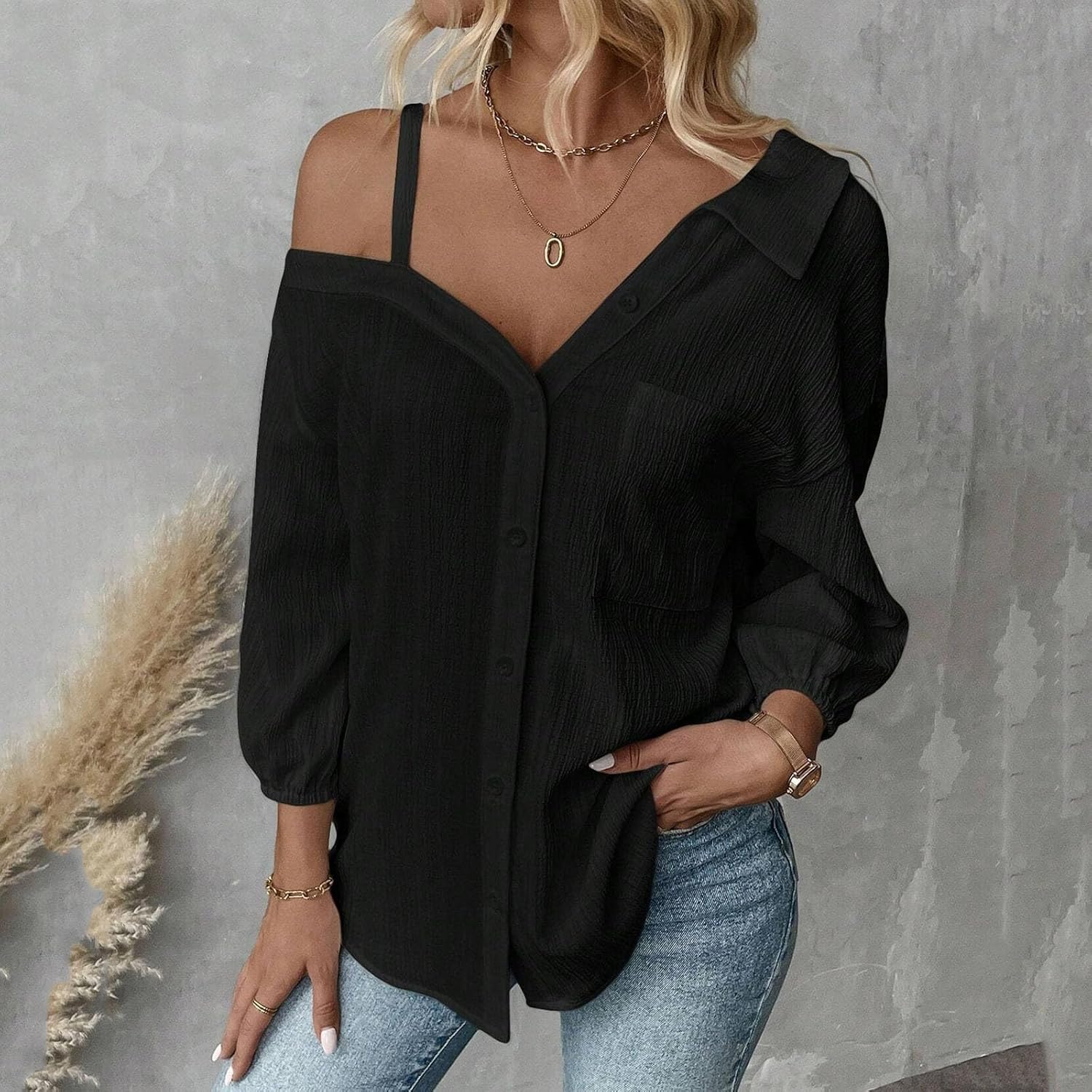 Top monospalla alla moda - Look originale e alla moda per le donna