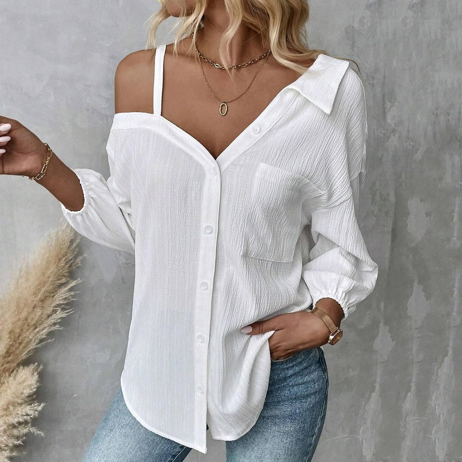 Top monospalla alla moda - Look originale e alla moda per le donna