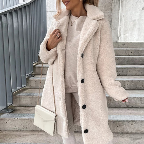 Cappotto teddy elegante da donna