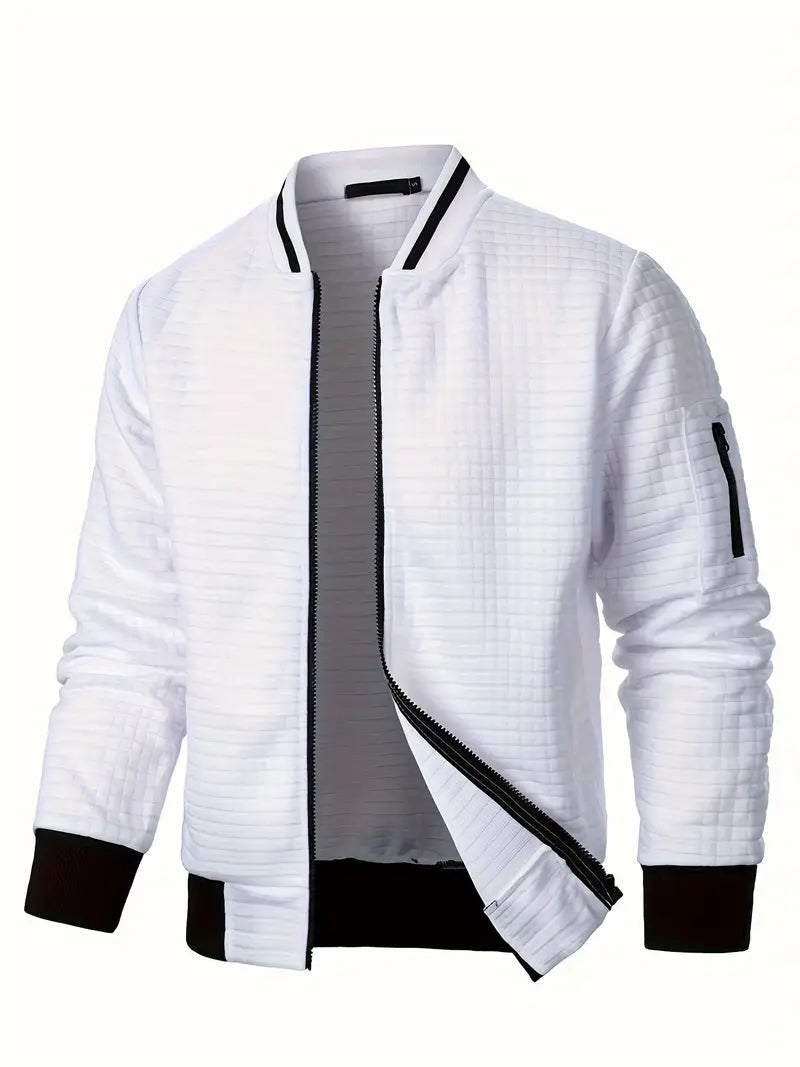 Giacca elegante da uomo a maniche lunghe con cerniera - Leggera e casual