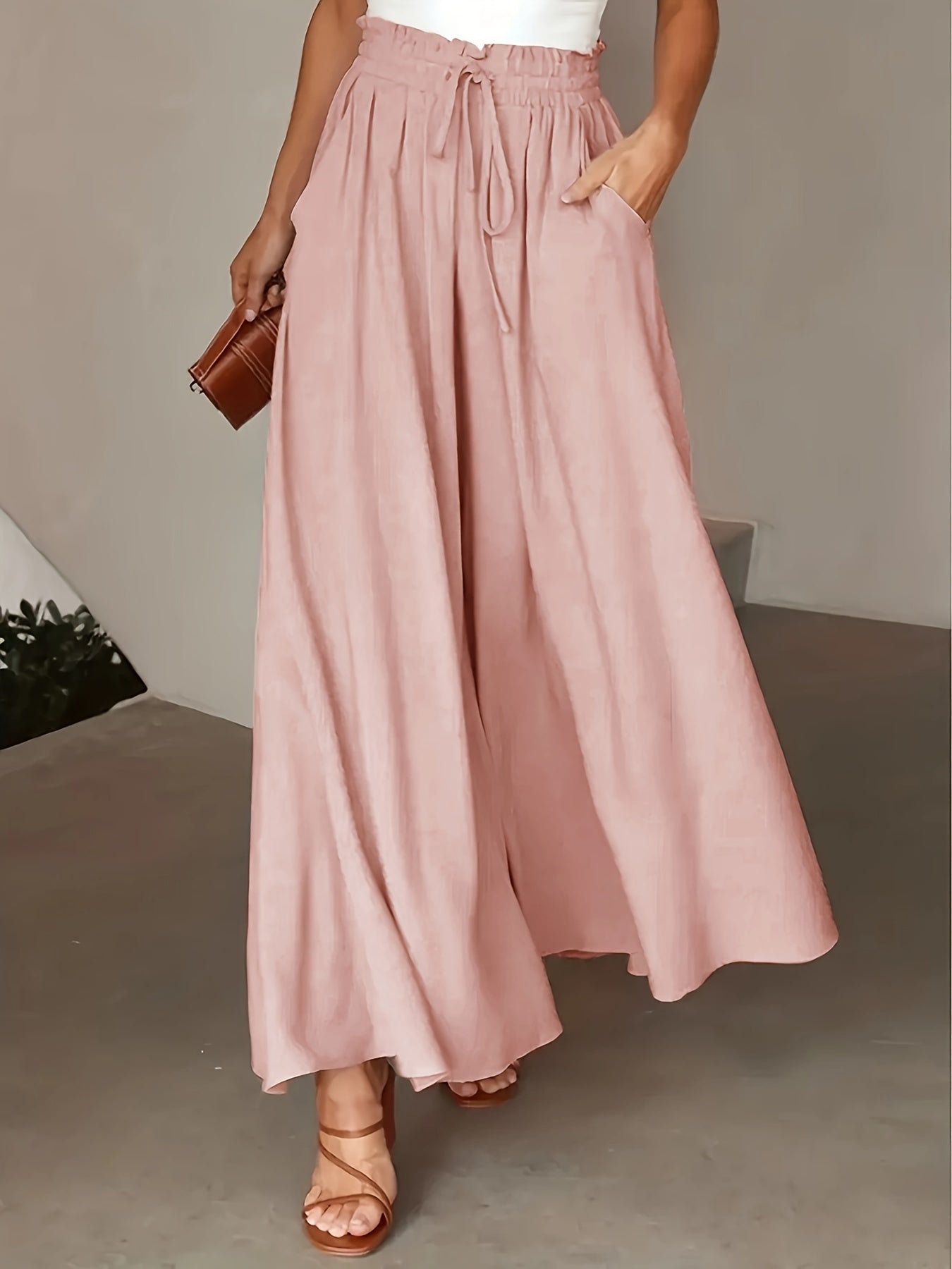 Pantaloni palazzo donna a vita alta – stile boho e comfort estivo