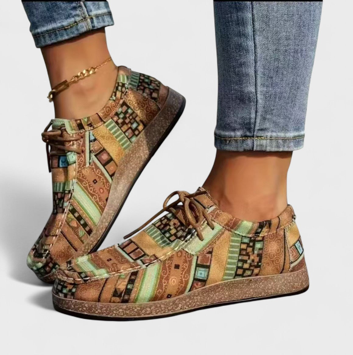 Sneakers leggere e colorate da donna - Scarpe comode con lacci