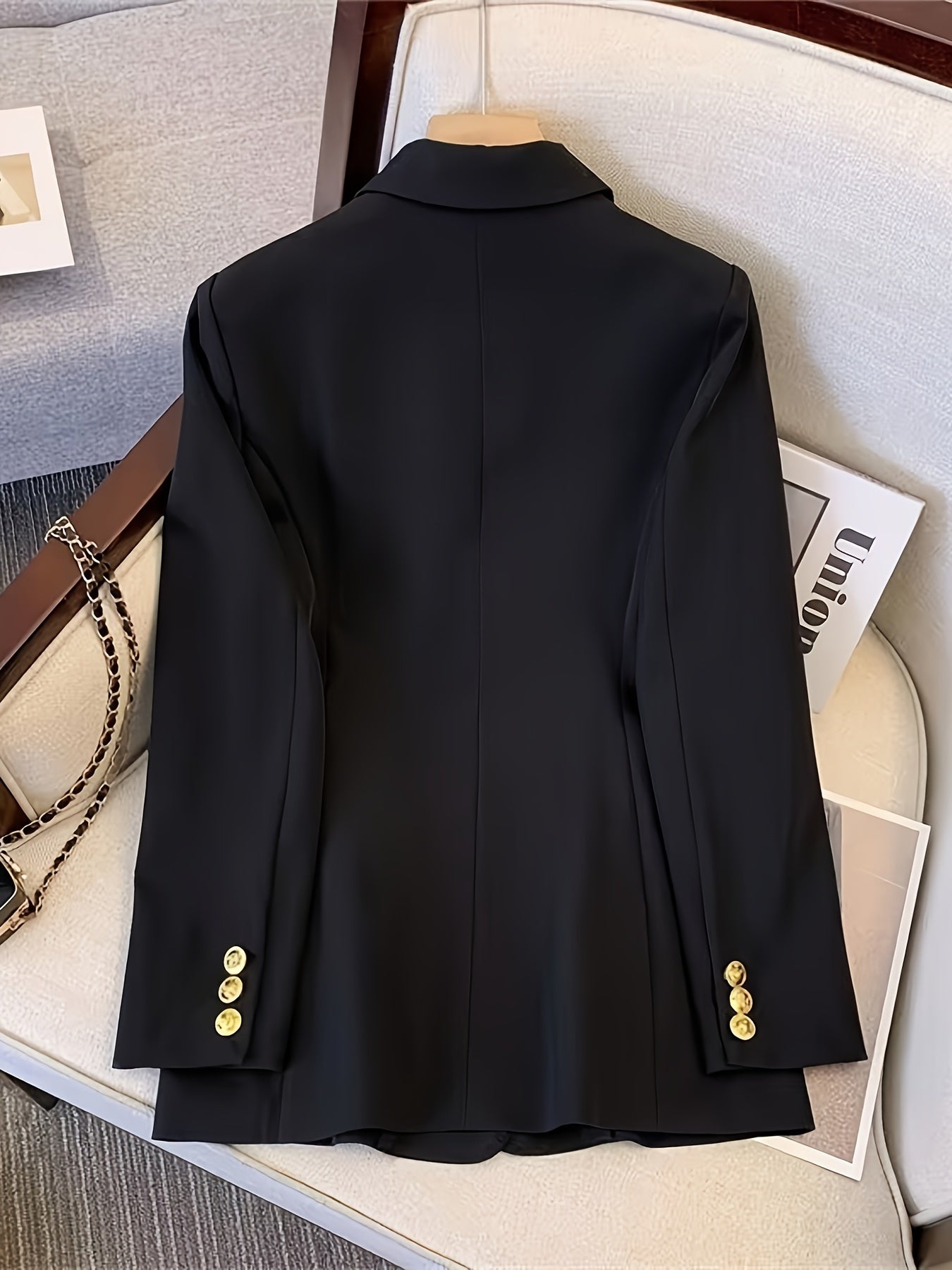 Blazer elegante e sottile da donna con bottoni dorati | Ideale per tutte le stagioni