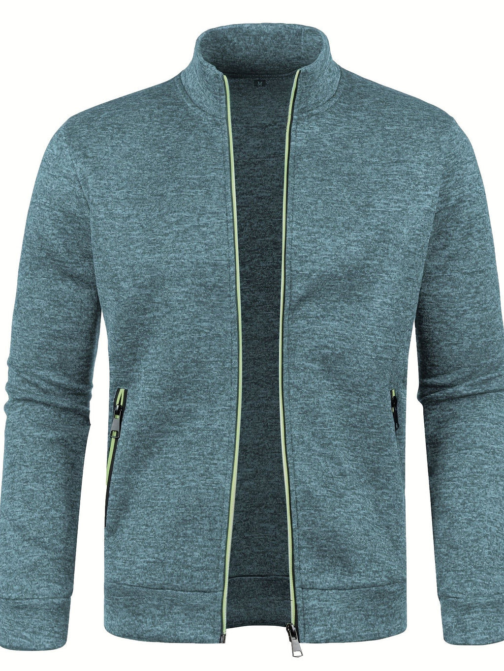 Cardigan con cerniera da uomo alla moda - Comodo maglione lavorato a maglia