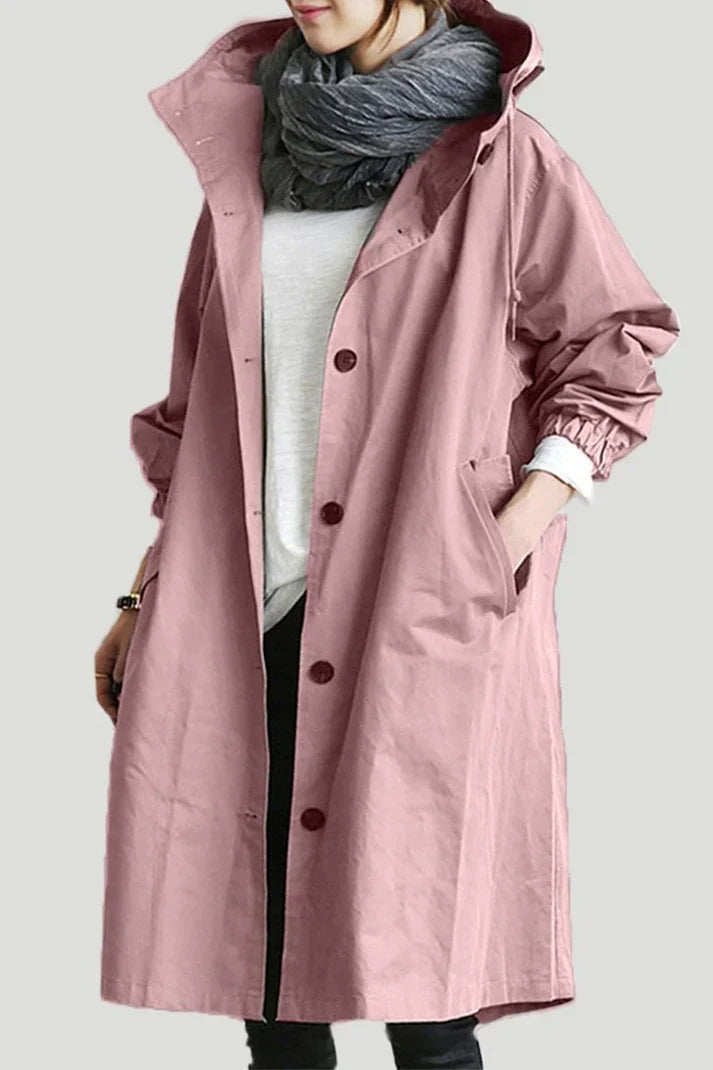 Trench Impermeabile con Cappuccio
