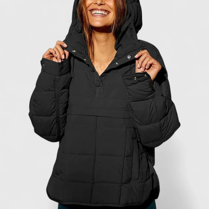 Giacca imbottita oversize da donna, impermeabile, calda ed elegante