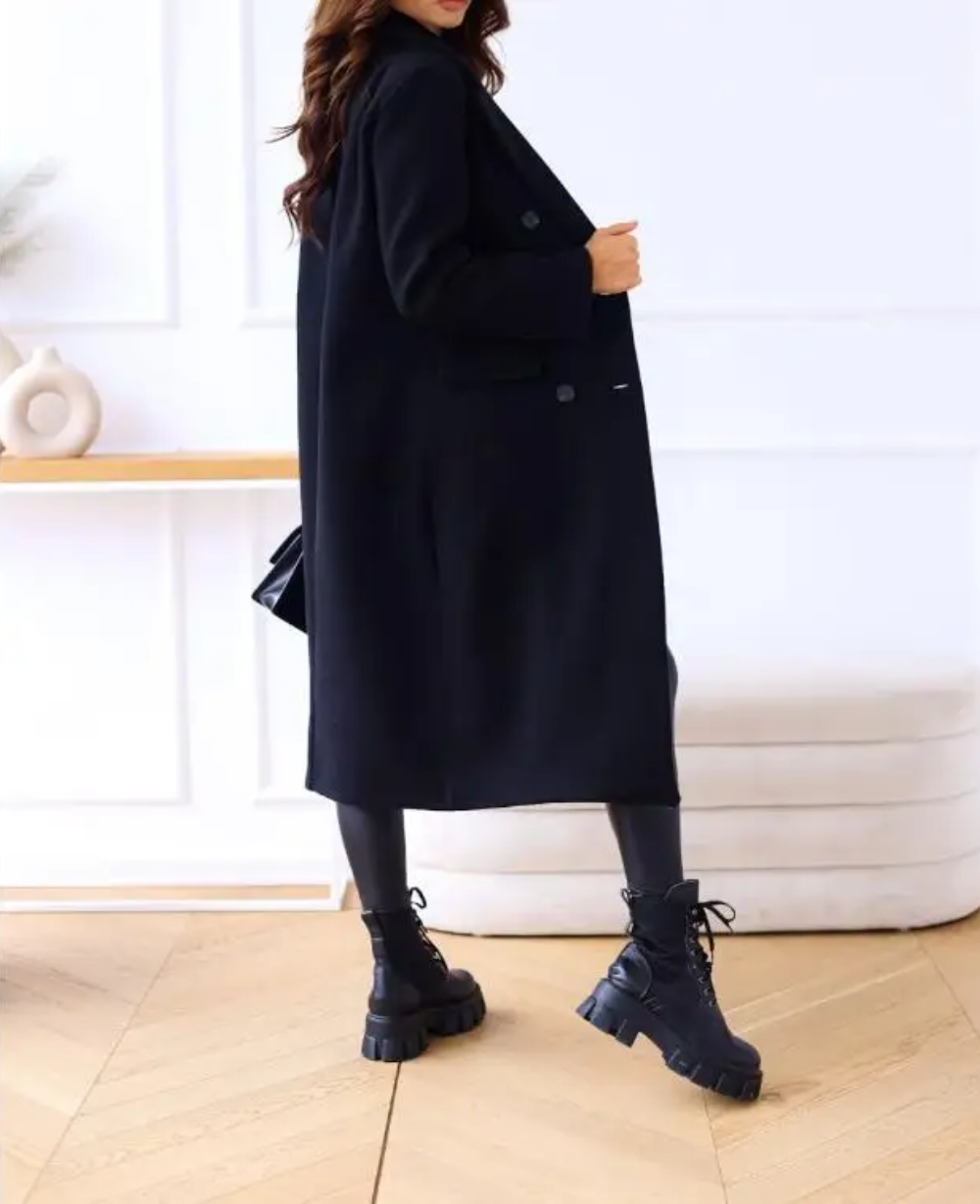 Trench lungo aderente da donna - Elegante e confortevole autunno inverno