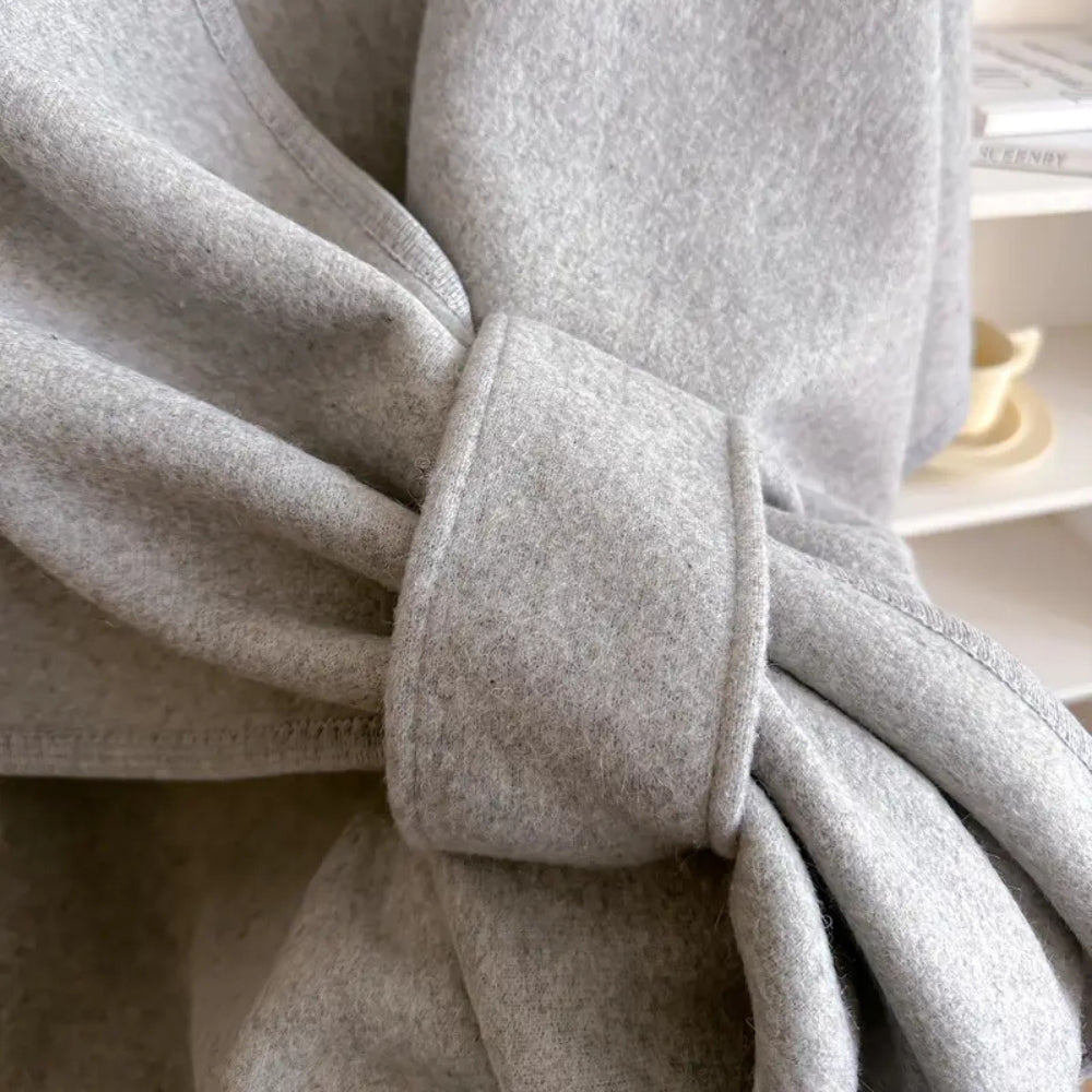Cappotto elegante da donna con mantella Poncho invernale antivento - Giacca oversize calda con maniche lunghe, morbida e chic in stile scialle per il freddo