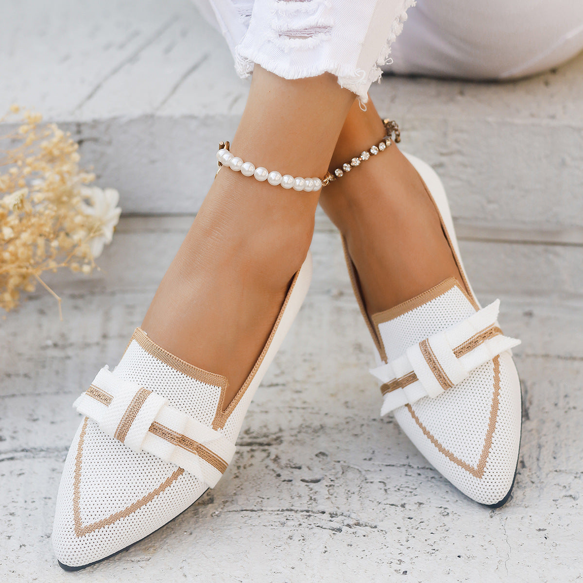 Ballerine con fiocco e tacco basso | Perfette per ogni stagione