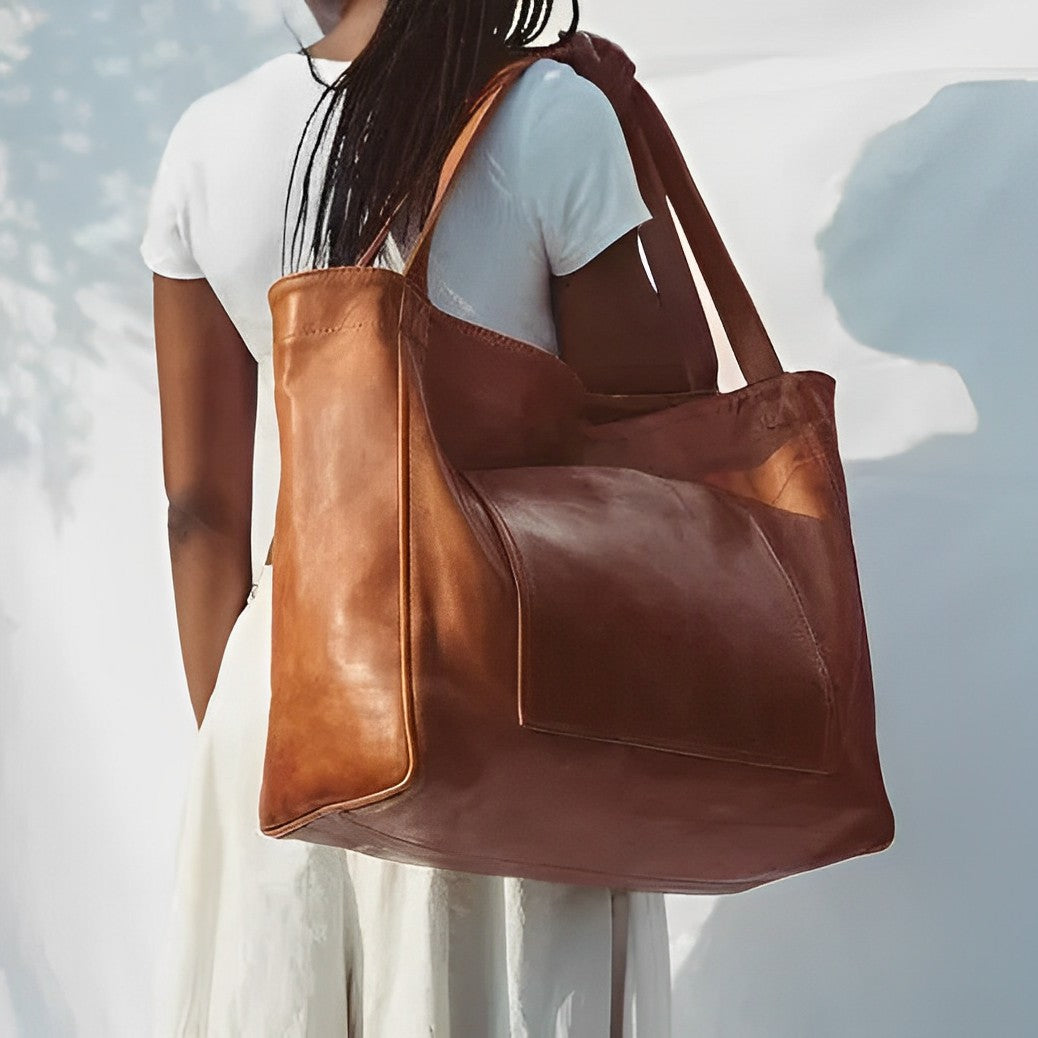Borsa retrò in pelle per donna