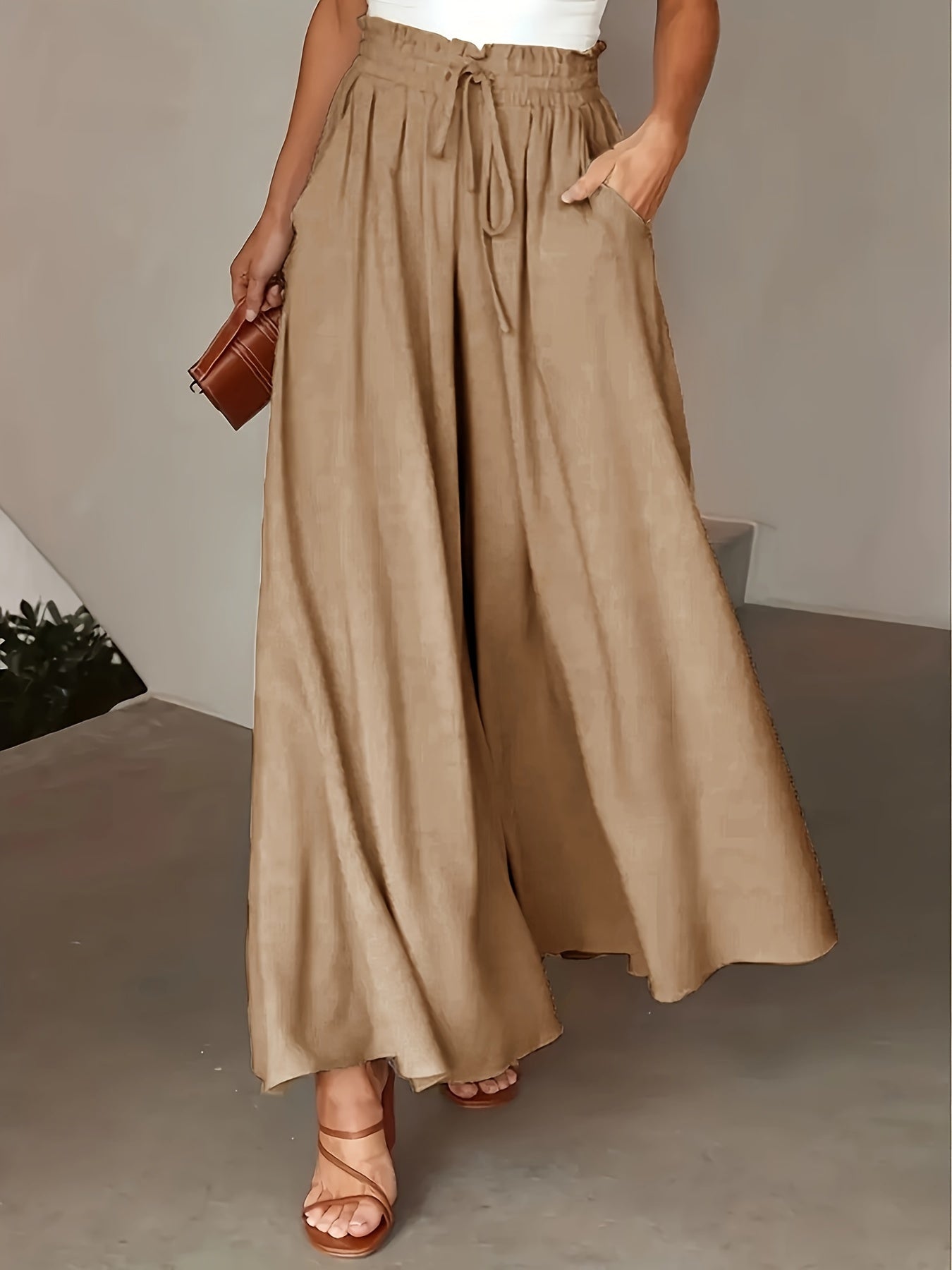 Pantaloni palazzo donna a vita alta – stile boho e comfort estivo