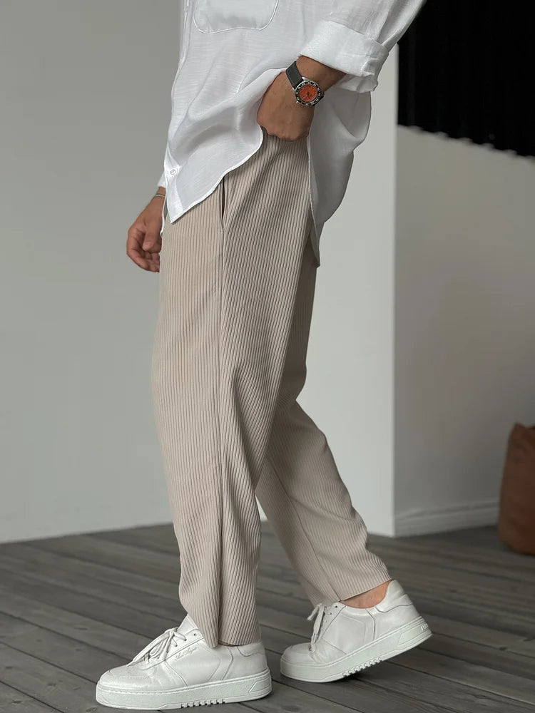 Pantaloni di lusso da uomo a costine morbide e di alta qualità