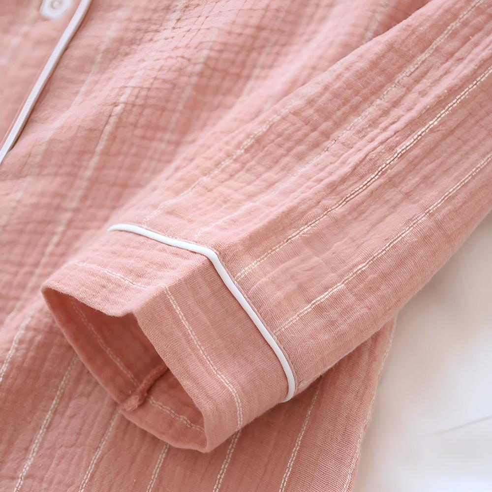 Pigiama camicia da donna – stile classico con maniche lunghe