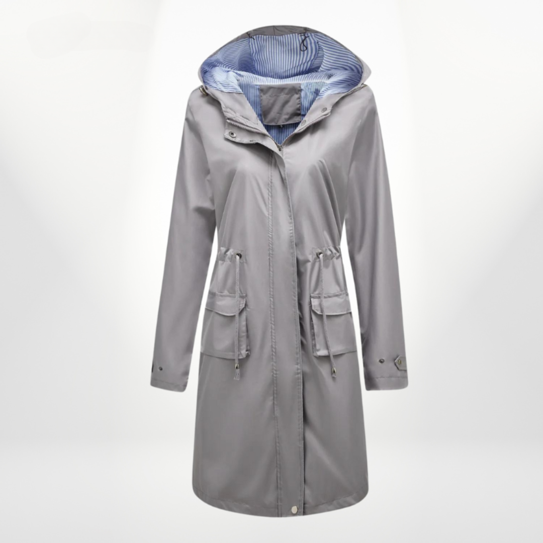 Trench impermeabile da donna | Con cappuccio