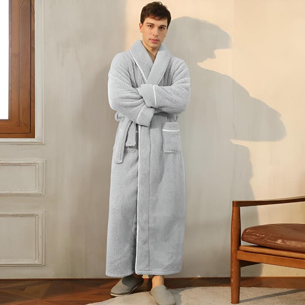 Accappatoio lungo unisex in pile