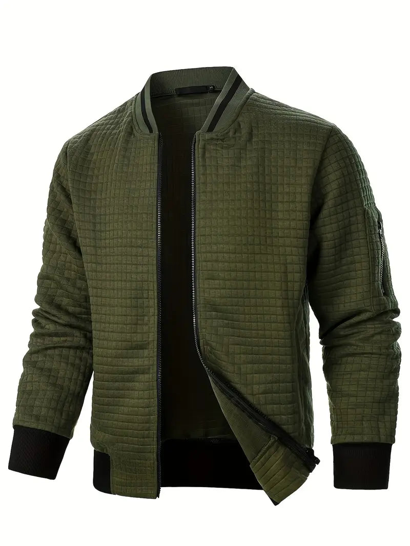 Giacca elegante da uomo a maniche lunghe con cerniera - Leggera e casual