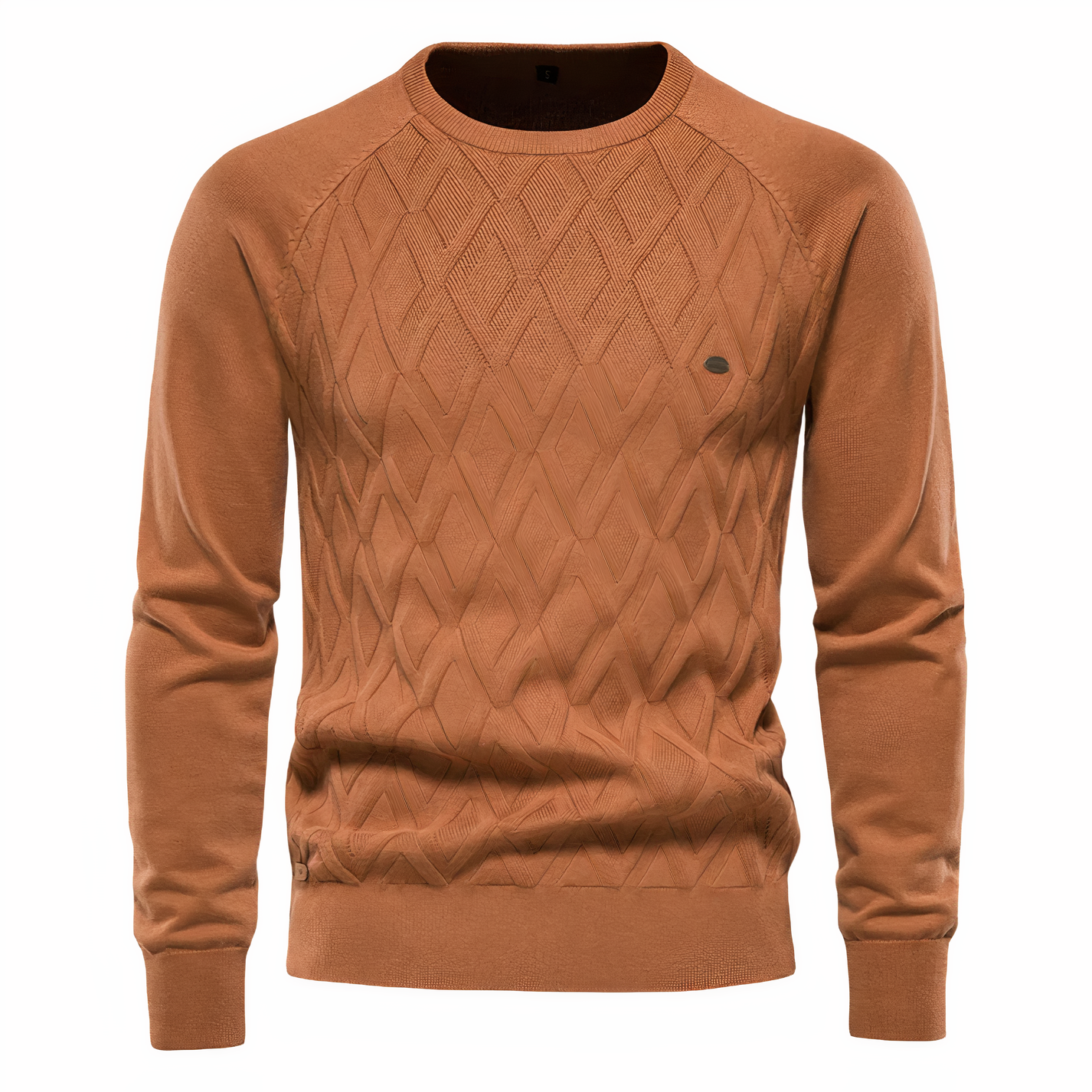 Maglione da uomo elegante in maglia a rombi - Vestibilità comoda
