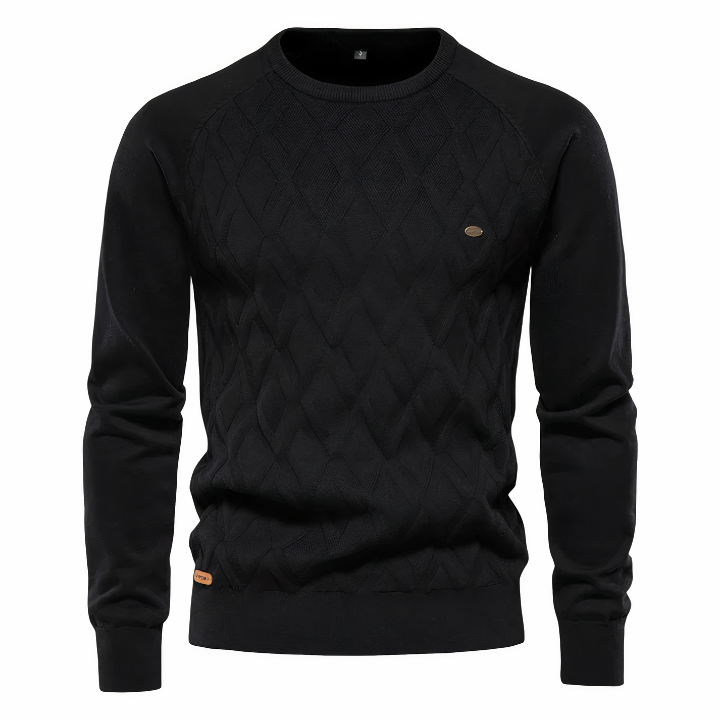 Maglione da uomo elegante in maglia a rombi - Vestibilità comoda