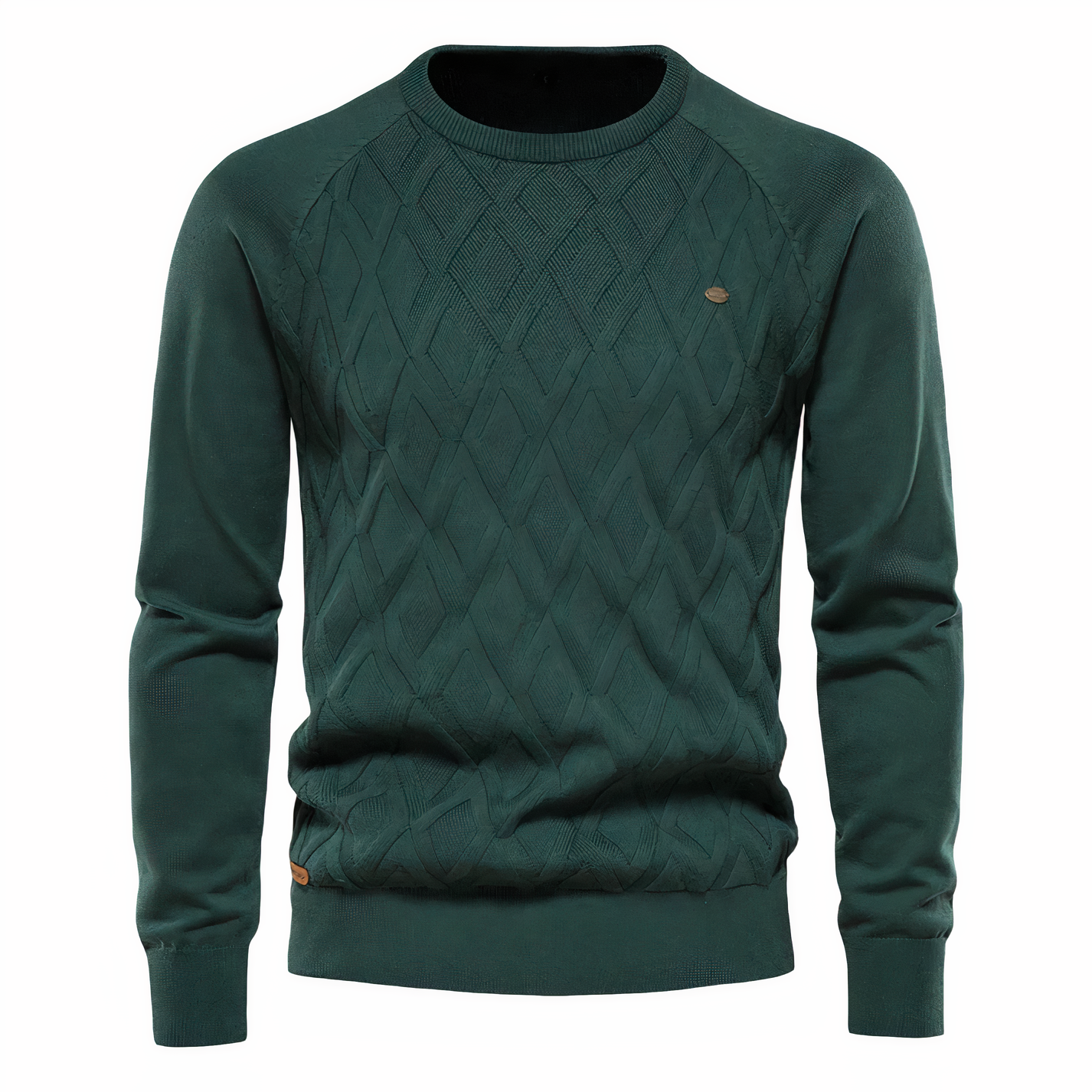 Maglione da uomo elegante in maglia a rombi - Vestibilità comoda
