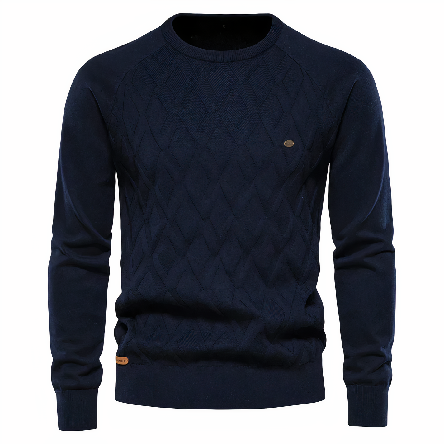 Maglione da uomo elegante in maglia a rombi - Vestibilità comoda