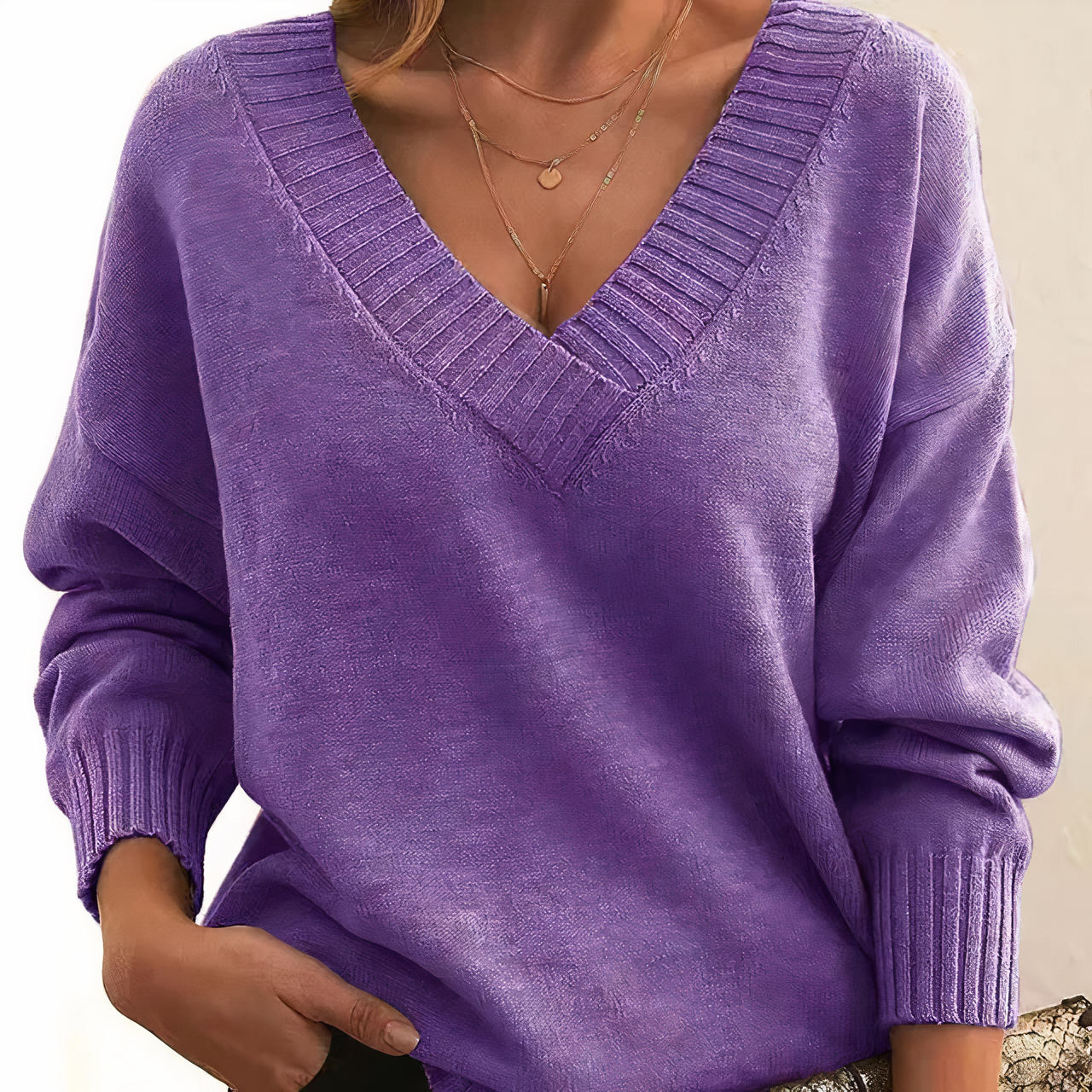 Maglione comodo alla moda da donna - Autunno