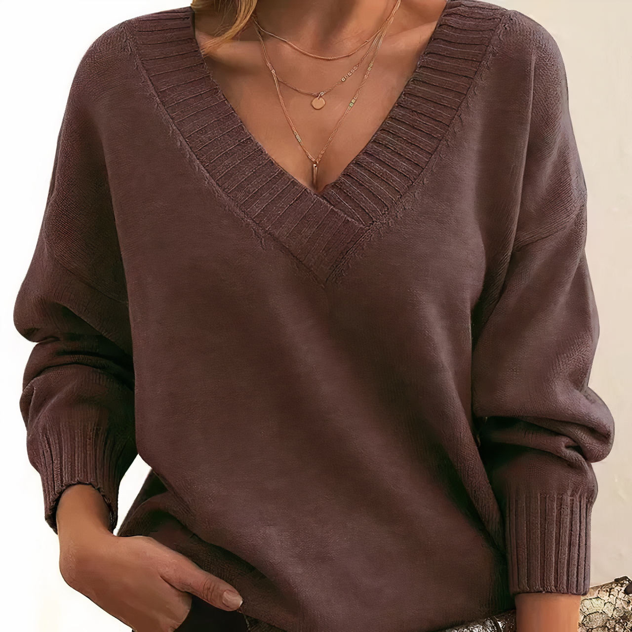 Maglione comodo alla moda da donna - Autunno