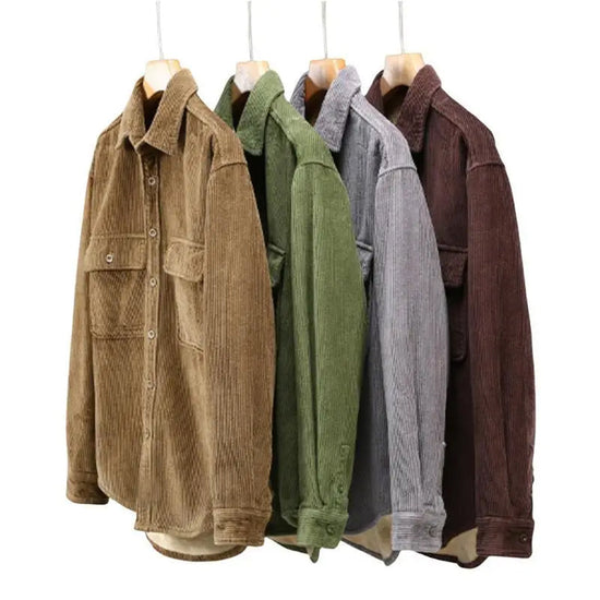 Giacca in pile - Classica - A coste - Ideale per l'inverno