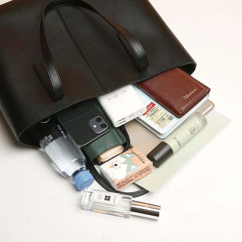 Elegante borsa a tracolla in pelle vegana