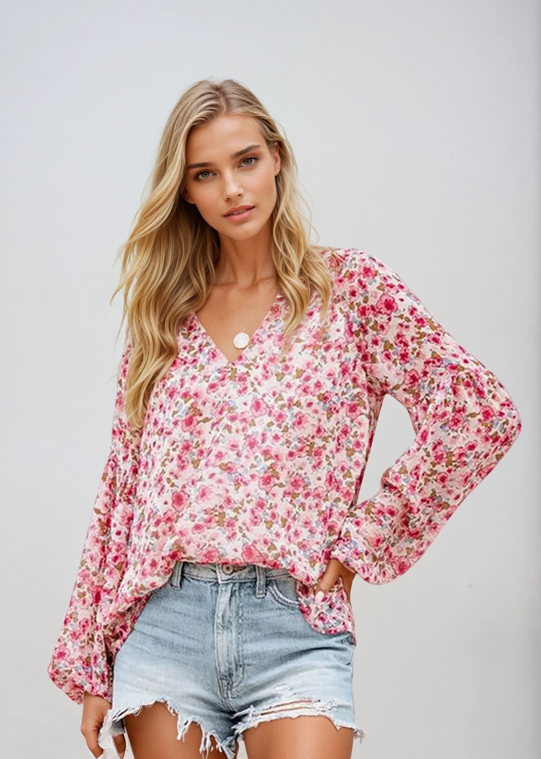 Camicetta floreale da donna – Leggera e casual