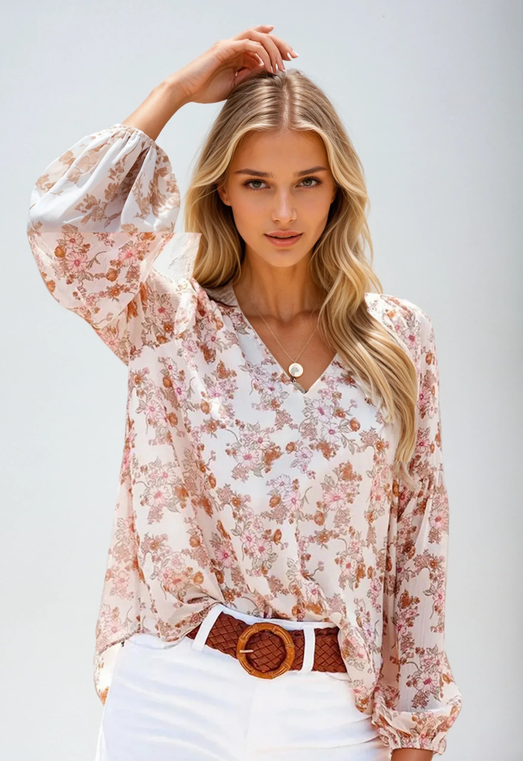 Camicetta floreale da donna – Leggera e casual
