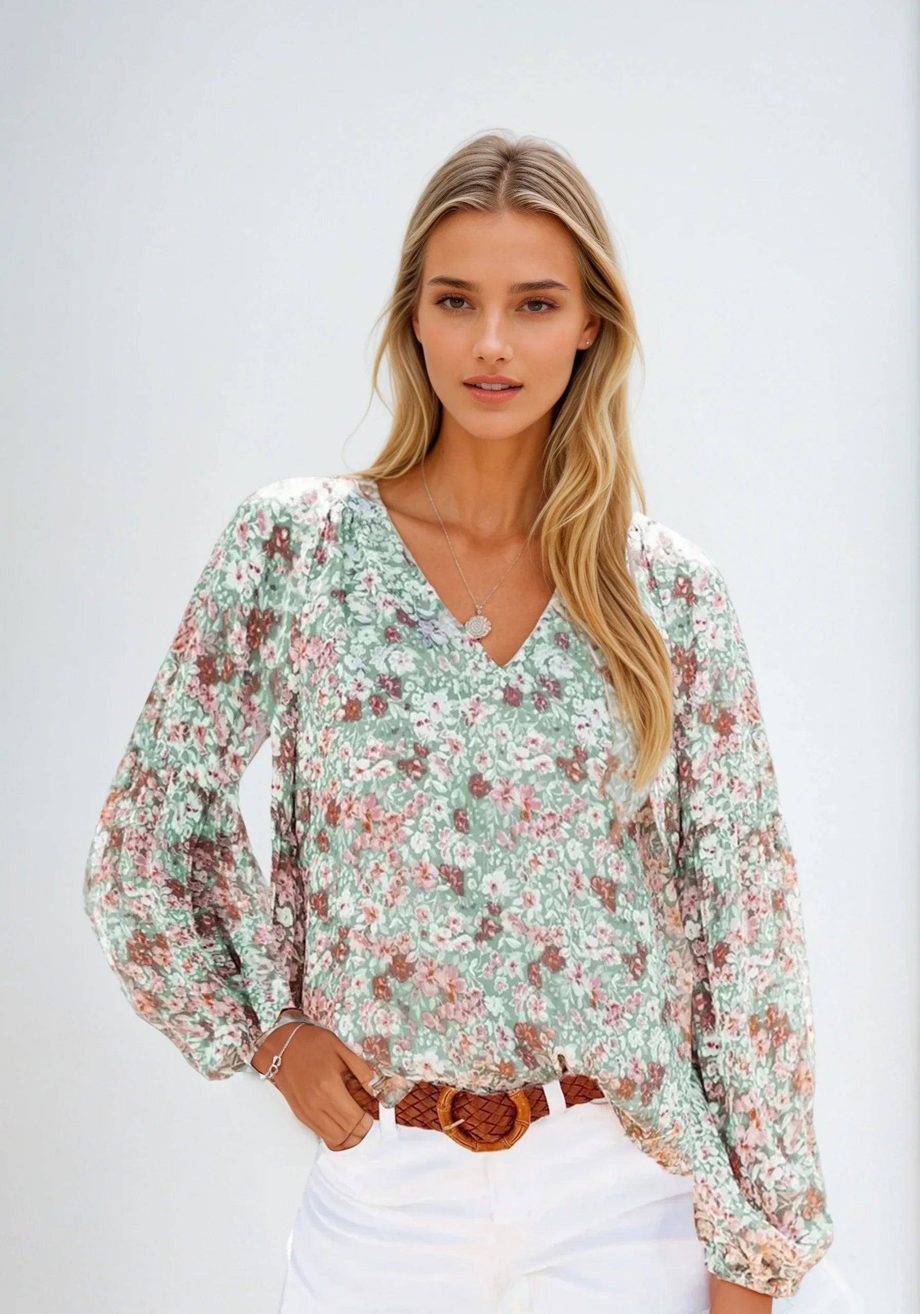 Camicetta floreale da donna – Leggera e casual